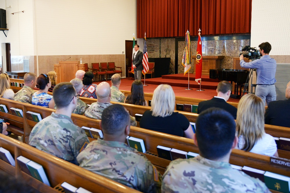 Dr. Mark T. Esper, Secretary of the Army, visits Vicenza