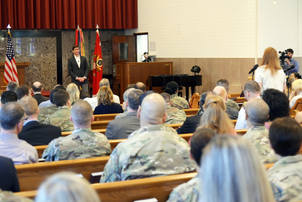 Dr. Mark T. Esper, Secretary of the Army, visits Vicenza