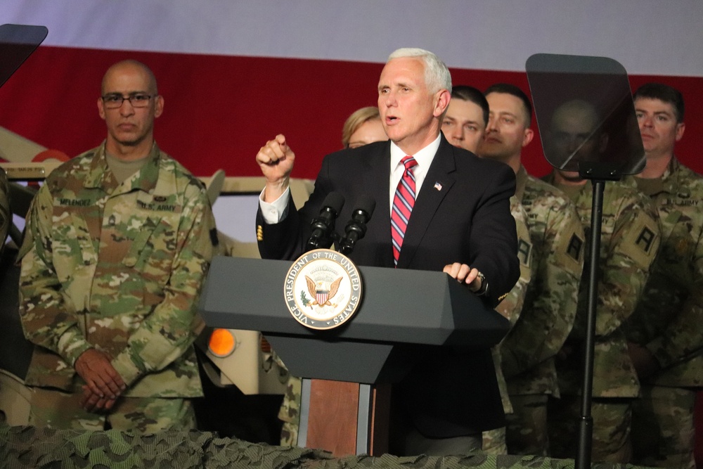 Vice President Mike Pence visits Fort McCoy