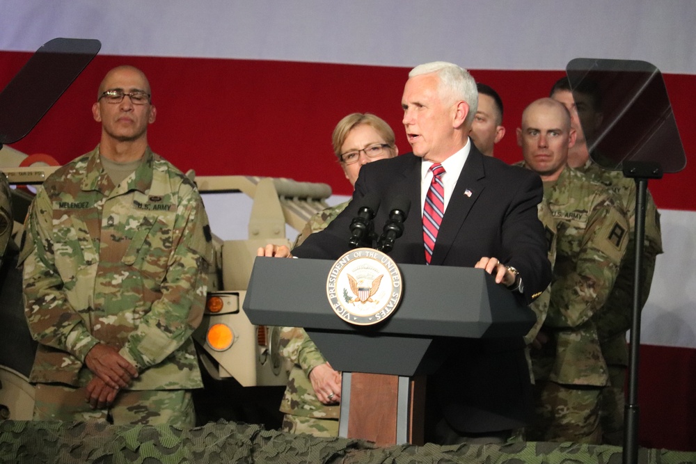 Vice President Mike Pence visits Fort McCoy