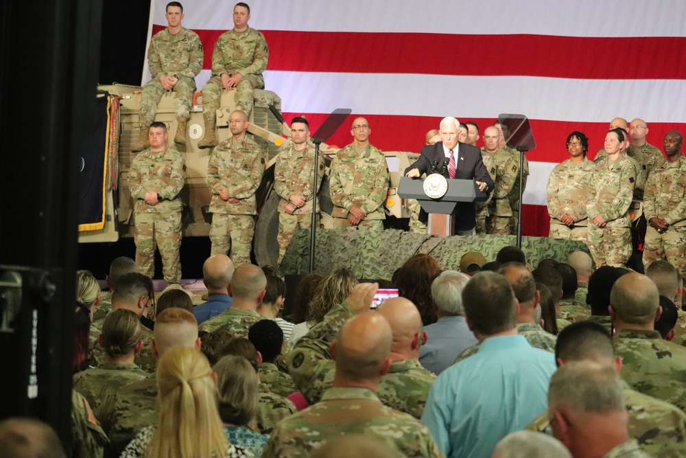 Vice President Mike Pence visits Fort McCoy