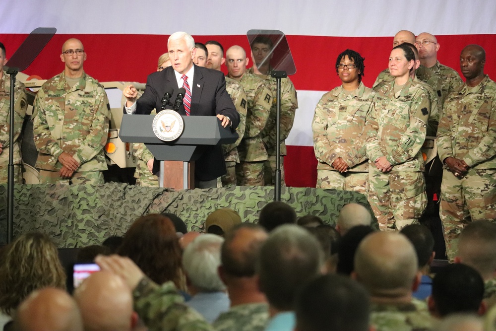 Vice President Mike Pence visits Fort McCoy