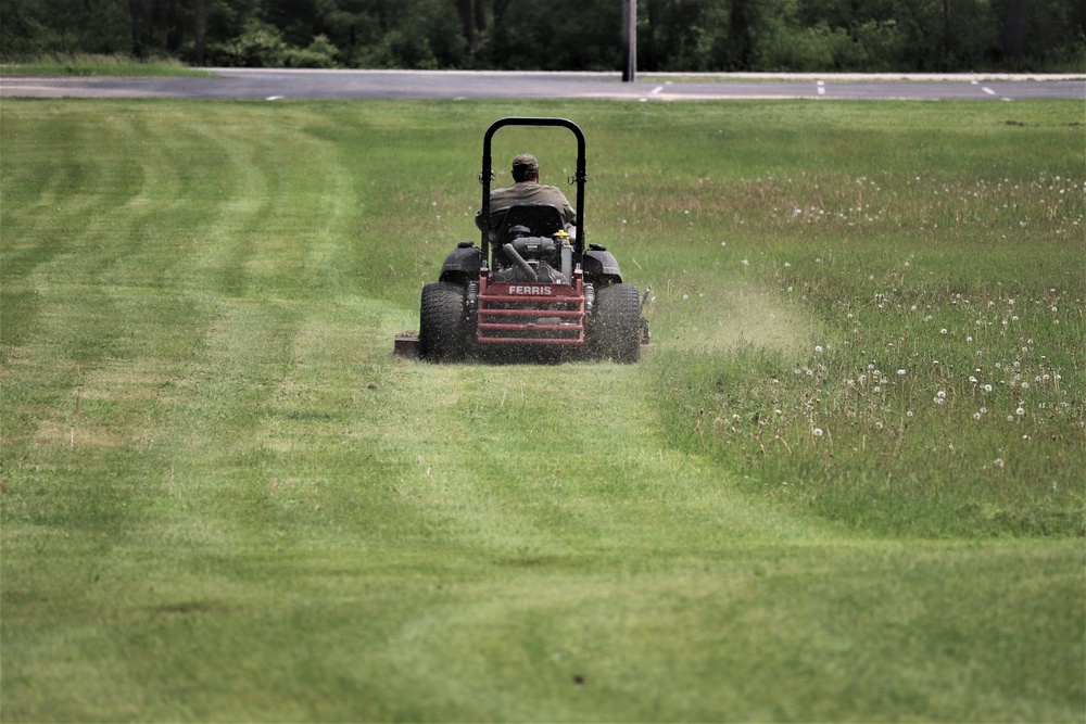 Grounds work at Fort McCoy