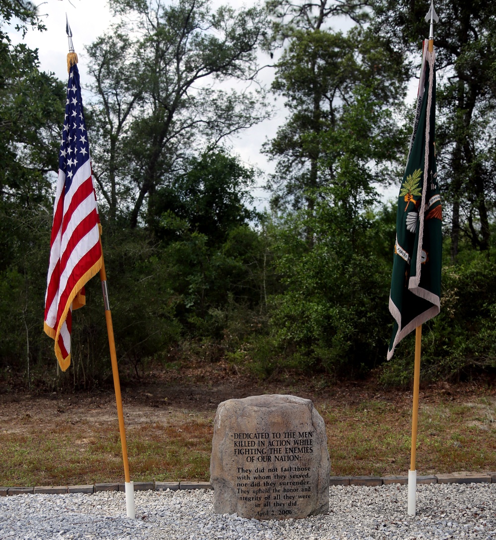 Green Berets hold Rock Wall Memorial Remembrance