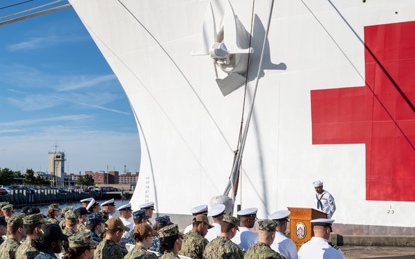 USNS Comfort (T-AH 20) Holds Battle of Midway Ceremony