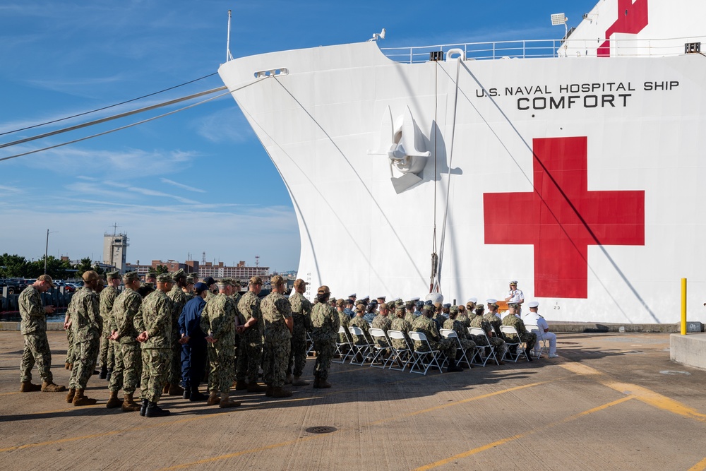 USNS Comfort (T-AH 20) Holds Battle of Midway Ceremony