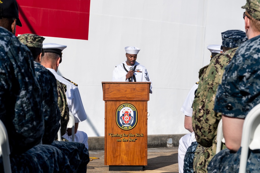 USNS Comfort (T-AH 20) Holds Battle of Midway Ceremony