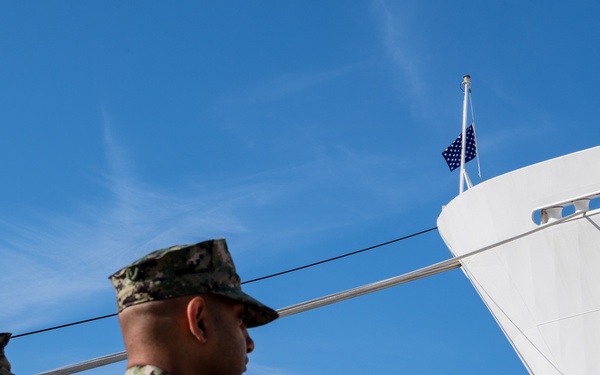 USNS Comfort (T-AH 20) Holds Battle of Midway Ceremony