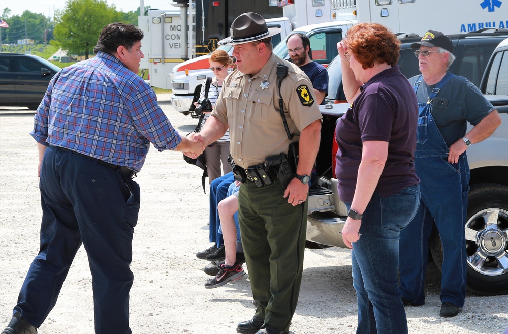 Illinois Governor Commits Additional Illinois Nationa Guard Troops to Flood Fight