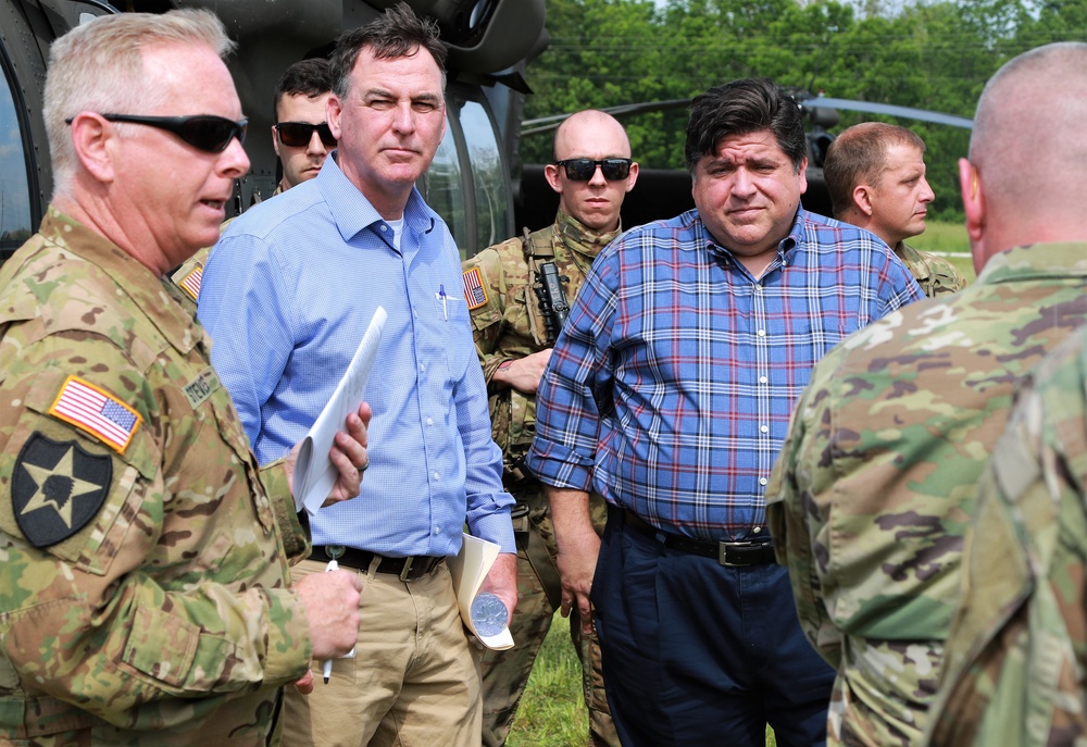 Illinois Governor Commits Additional National Guard Forces to Flood Fight