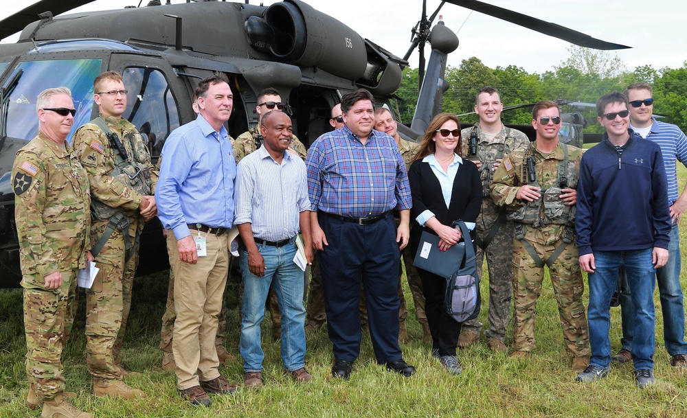 Illinois Governor Commits Additional National Guard Forces to Flood Fight