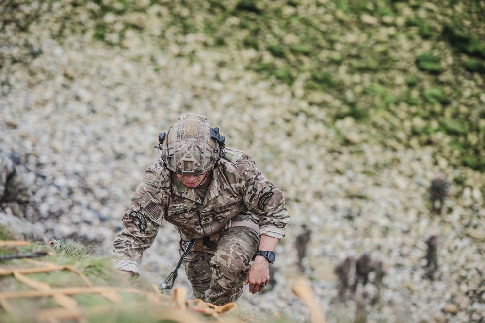 U.S. Army Ranger Rehearses Historic Climb