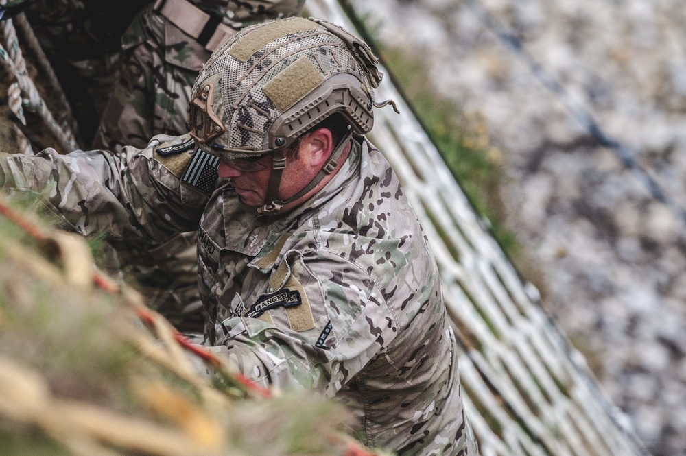 Rangers Rehearse for Historic Pointe du Hoc Climb