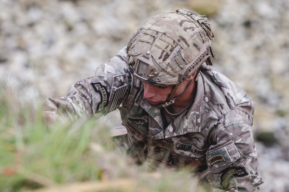 Rangers Rehearse for Historic Pointe du Hoc Climb