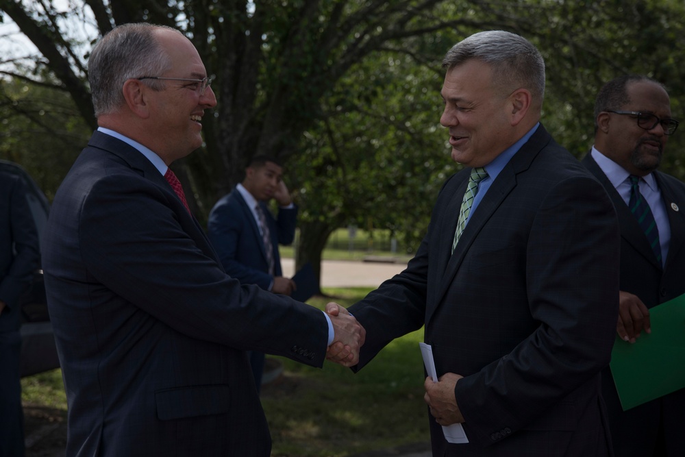 MARFORRES participate in ground breaking ceremony for Delgado Community College