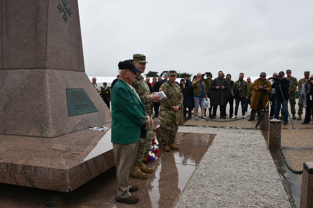 D-Day 75 4th ID Ceremony at Utah Beach