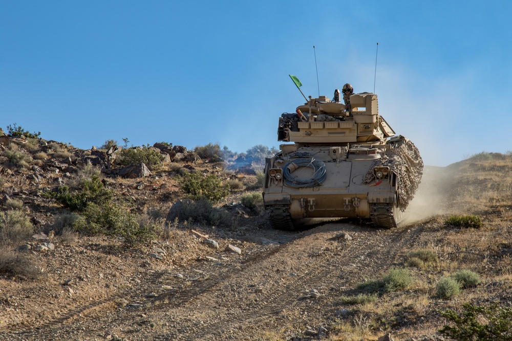 1-163 Cav - Defensive Training Exercise at National Training Center (NTC)