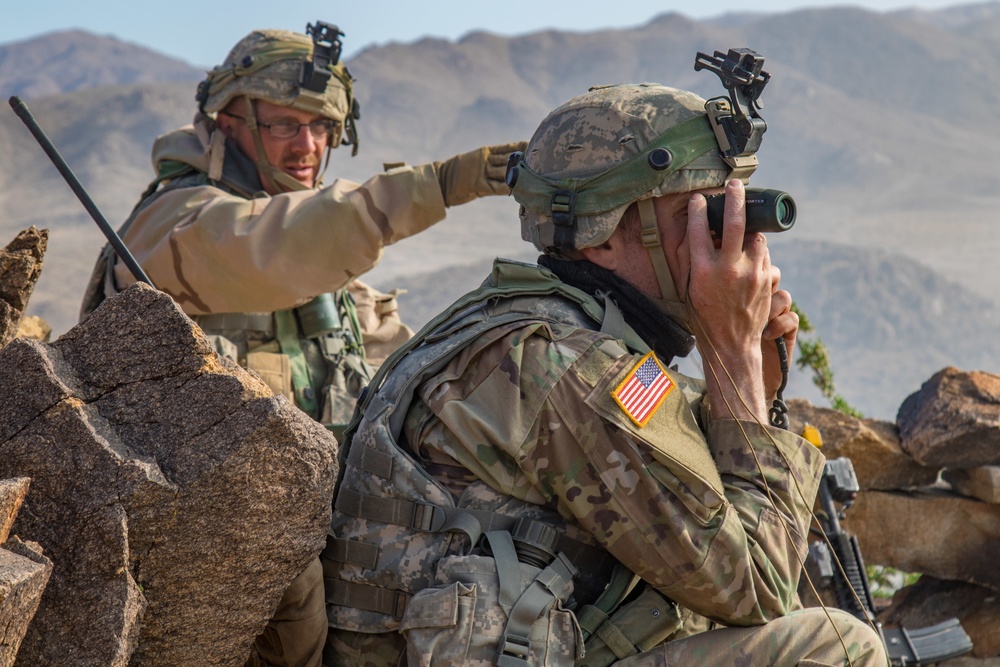 1-163 Cav - Defensive Training Exercise at National Training Center (NTC)