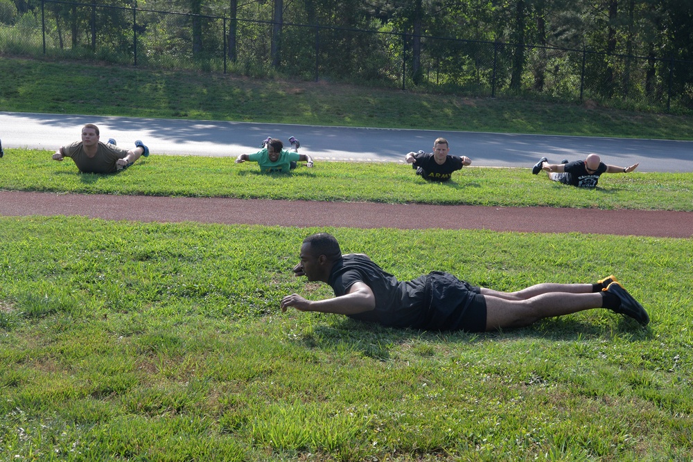 NC Guard Leaders Army Combat Fitness Test Familiarization