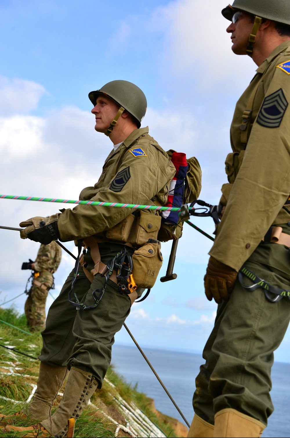 DDay75 Rangers at Pointe du Hoc