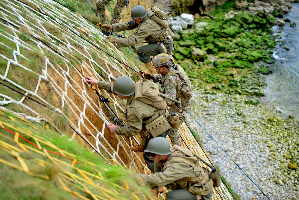 DDay75 Rangers at Pointe du Hoc