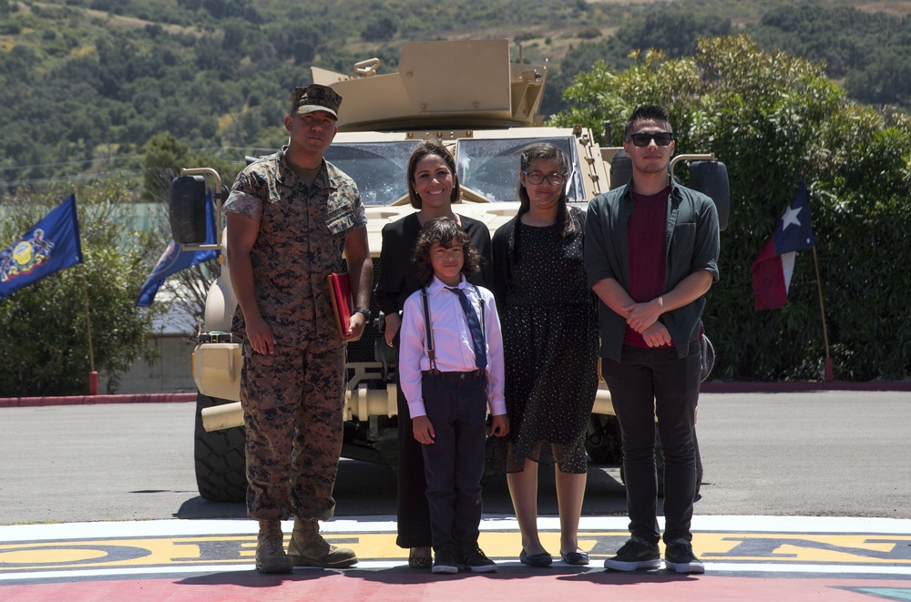 Master Gunnery Sgt. Acevedo Award presented to Motor Transport Operation Chief of the Year