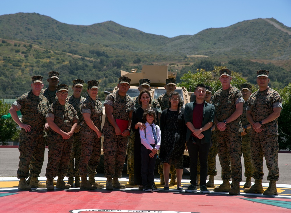 Master Gunnery Sgt. Acevedo Award presented to Motor Transport Operation Chief of the Year