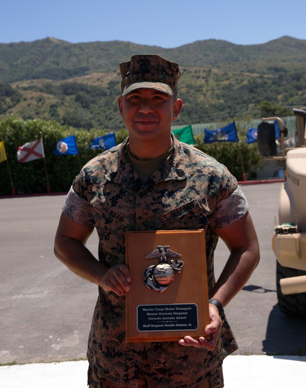 Master Gunnery Sgt. Acevedo Award presented to Motor Transport Operation Chief of the Year