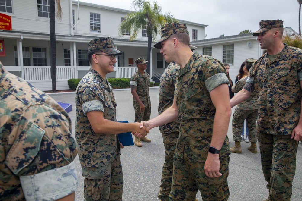 U.S. Marines awarded Navy and Marine Corps Achievement Medal with “C” for combat conditions