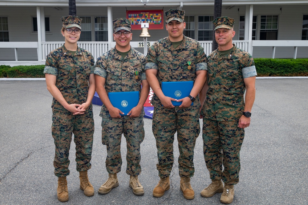 U.S. Marines awarded Navy and Marine Corps Achievement Medal with “C” for combat conditions