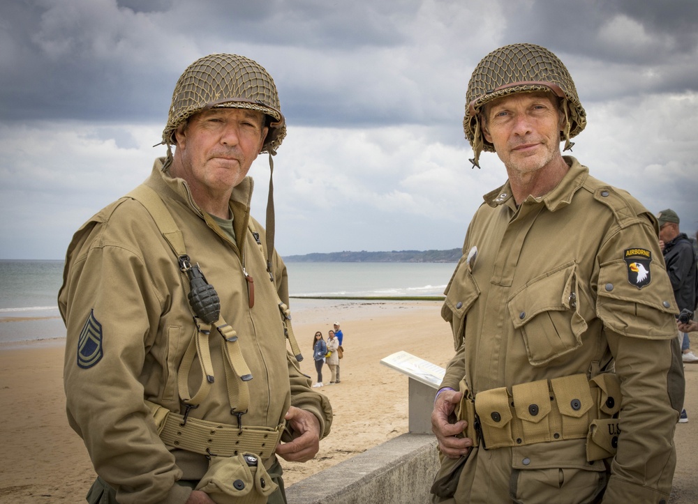 D-Day 75th: Omaha Beach Reenactors