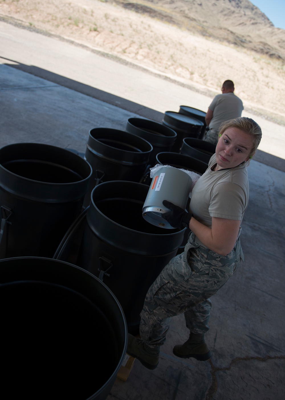 IDANG ammo troops build bombs at Nellis AFB