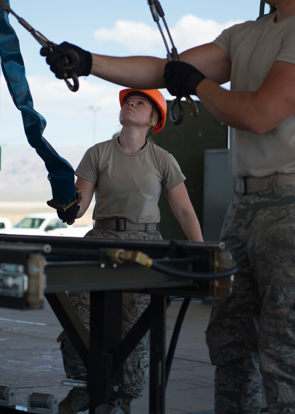 IDANG ammo troops build bombs at Nellis AFB