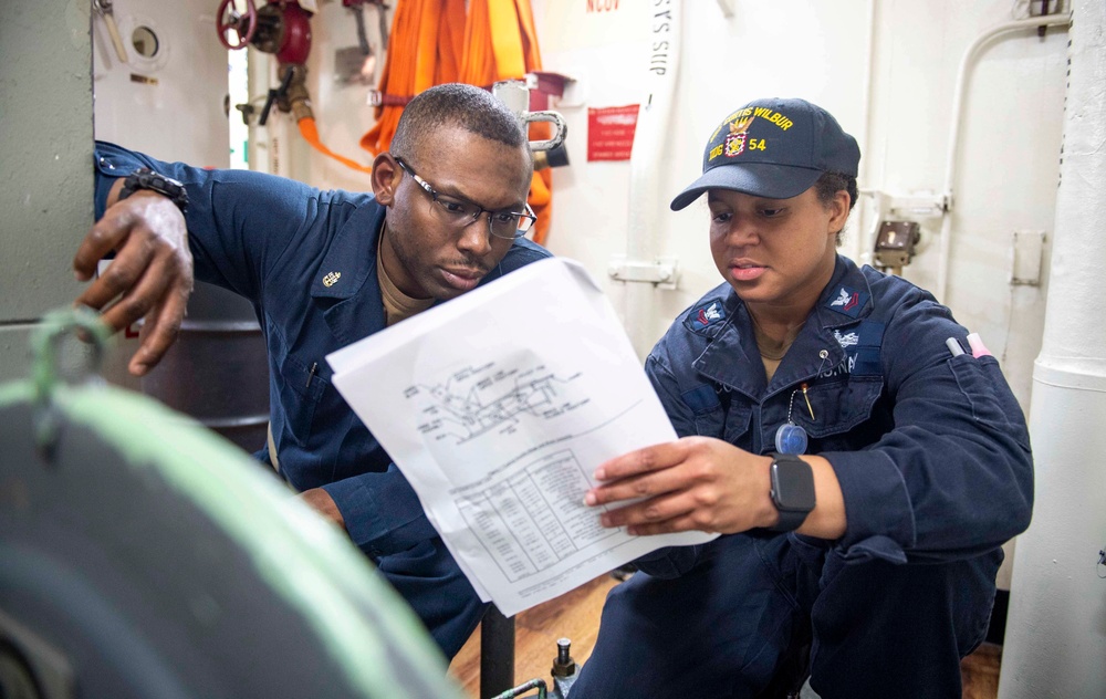 USS Curtis Wilbur Underway Operations