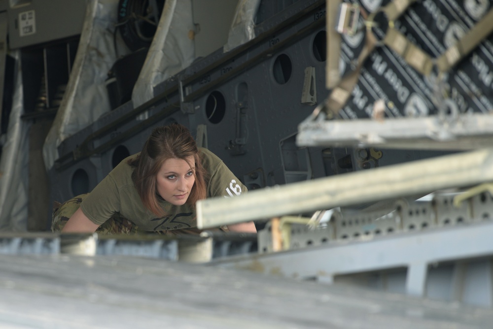 The 56th Rescue Squadron heads downrange