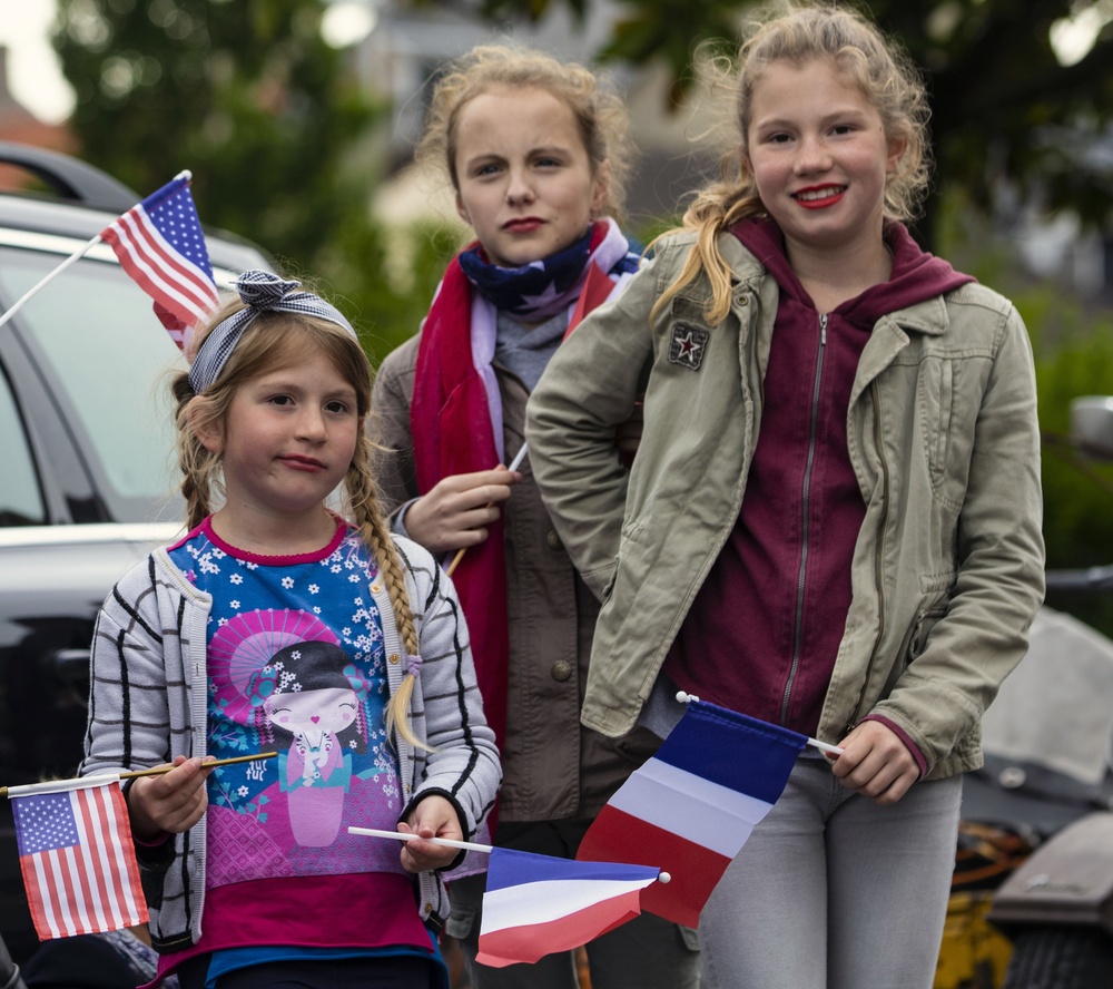 D-Day 75 Parade in Carentan, France