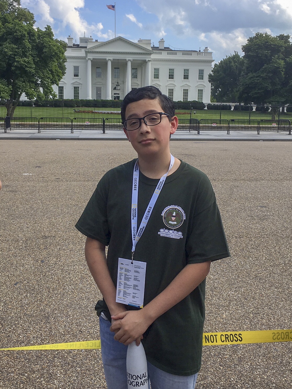 Lester Middle School student represents DoDEA at National Geography Bee in Washington D.C.