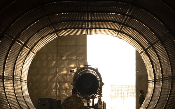 Test cell Airmen ready engines for launch