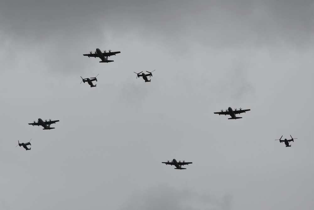 Air Commandos from 352nd Special Operations Wing conduct commemorative D-Day flyover