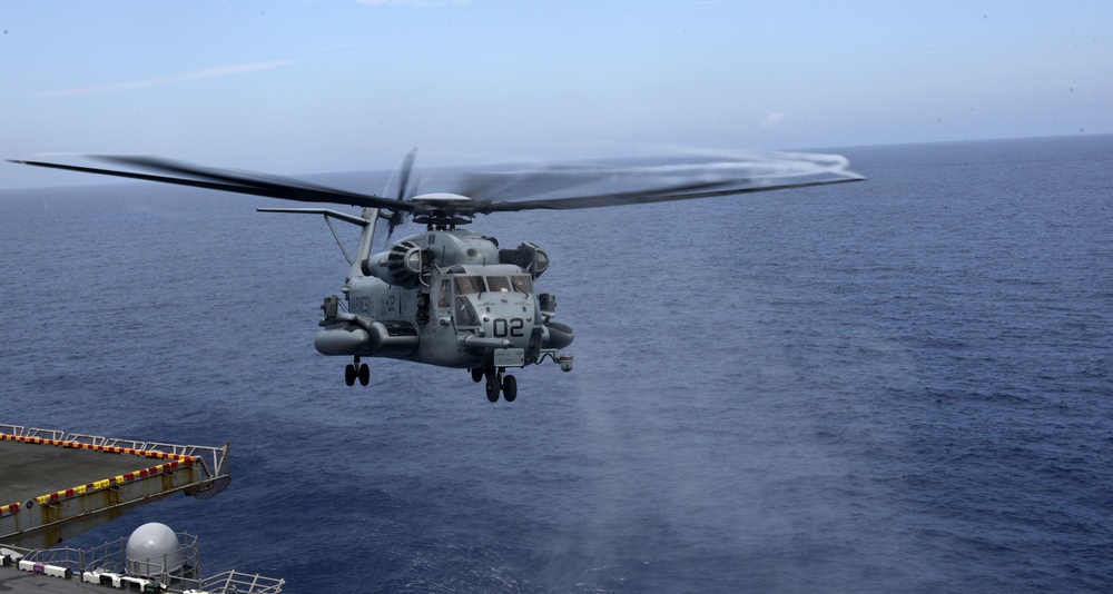 USS WASP (LHD 1) OPERATIONS AT SEA