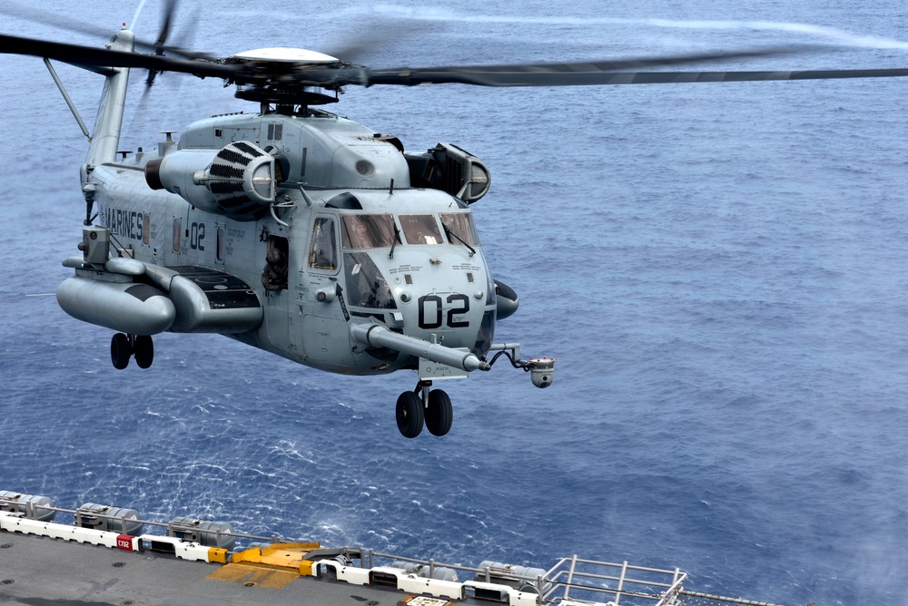 USS WASP (LHD 1) OPERATIONS AT SEA
