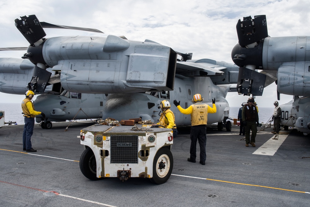 31st MEU flight operations aboard USS Wasp (LHD 1)