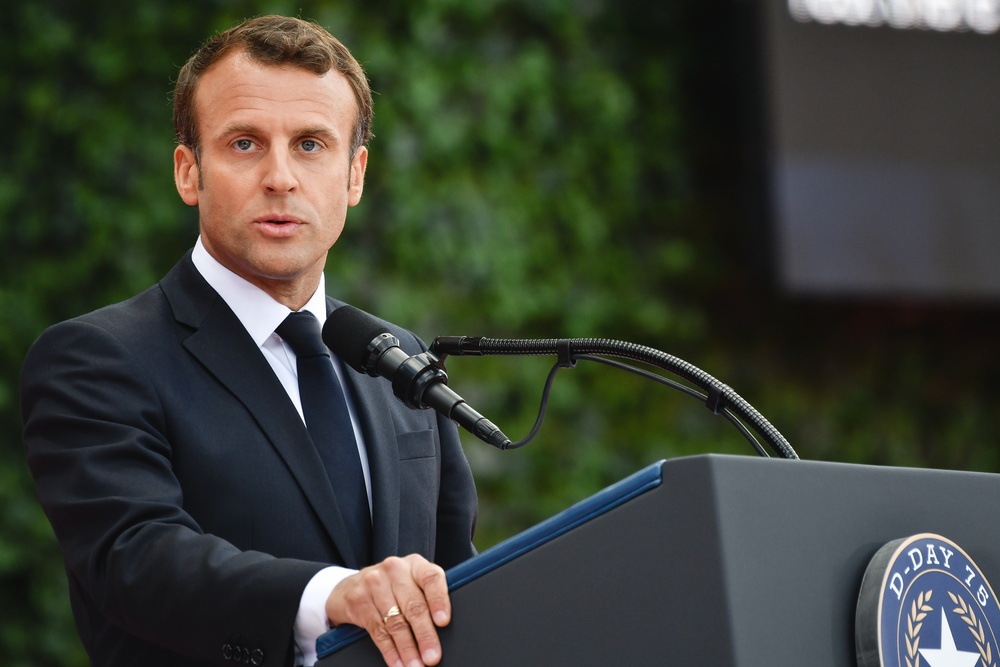 French President Speaks at 75th D-Day Anniversary