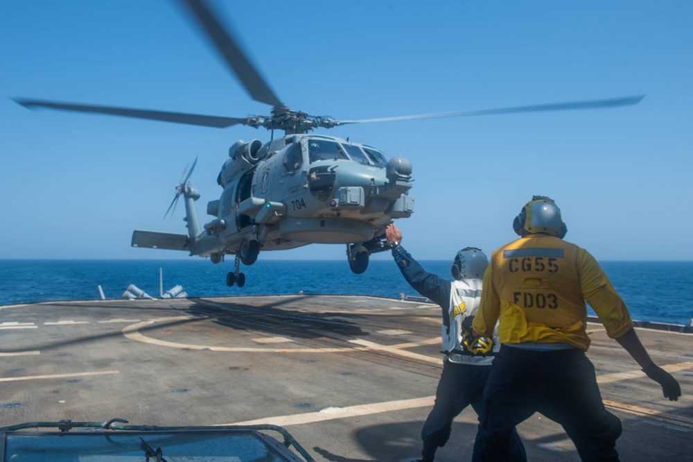 USS Leyte Gulf Goes Underway for Deployment