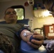 Marines and Sailors donate blood for the Armed Services Blood Program (ASBP)