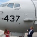 Cmdr. Bukolt's name is revealed on P-8A aircraft 437