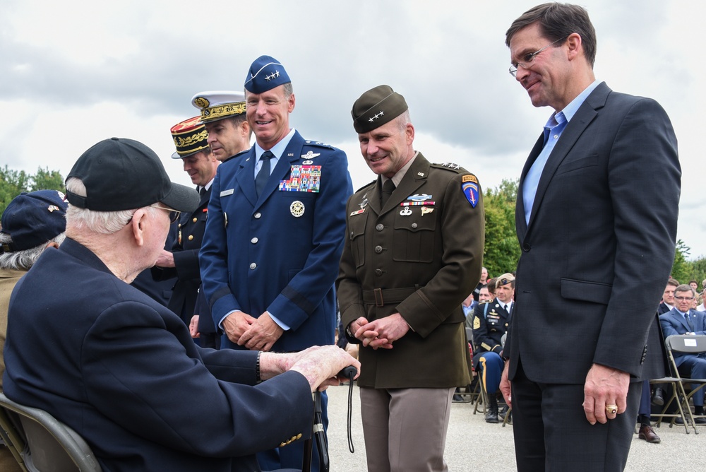 DDay75 Ranger ceremony Pointe du Hoc