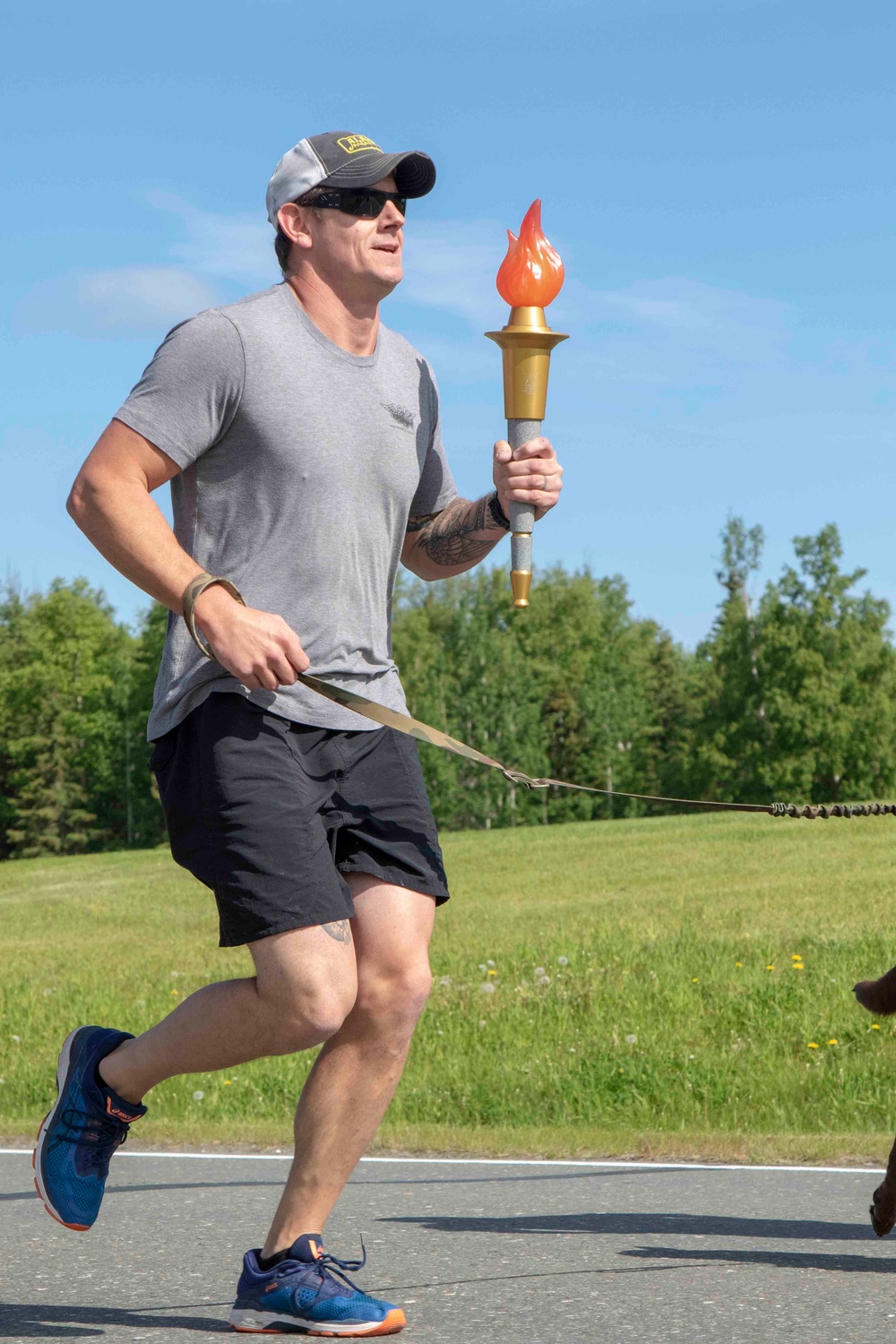 Alaska National Guard delivers torch for Veterans Golden Age Games