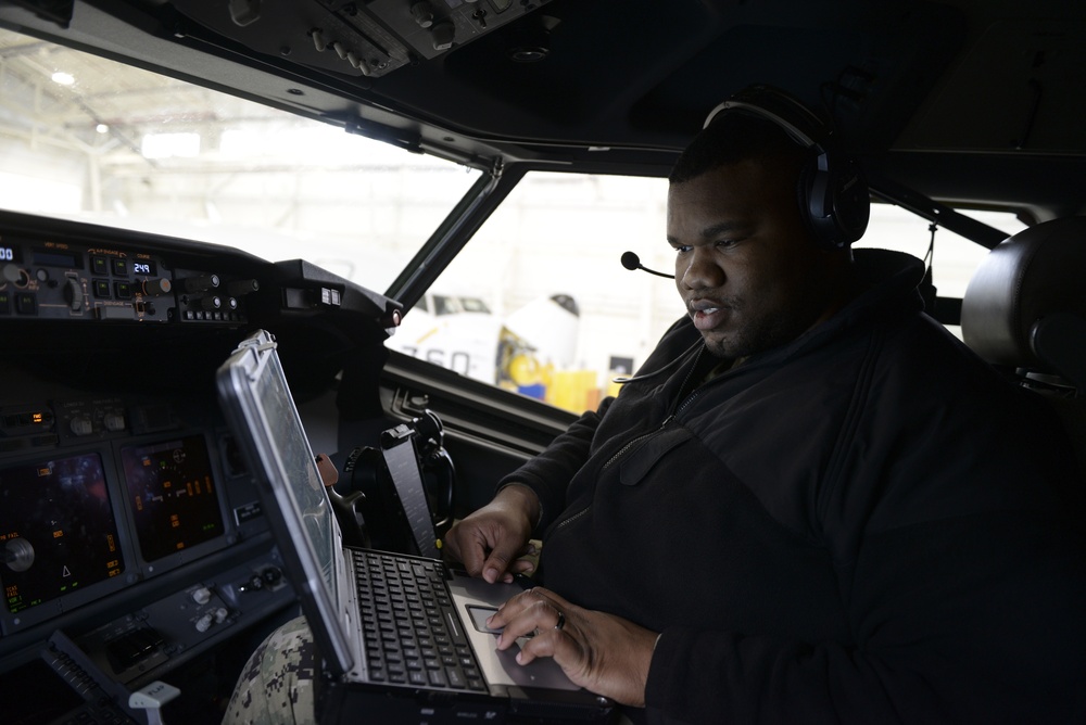 VP-4 Aircraft Undergoes Scheduled Maintenance Inspection