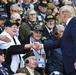 World War II Veteran Shakes Hands with POTUS